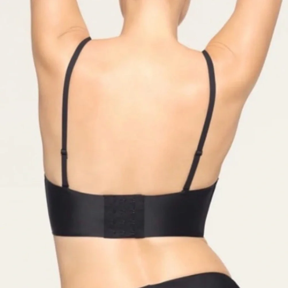SKIMS Deep Plunge Bra XXS Black - Picture 3 of 8